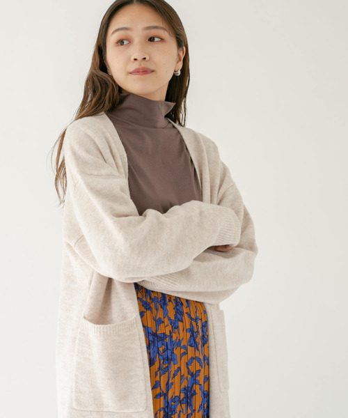 KBF（ケイビーエフ）の「スリットハイネックカットソー（Tシャツ/カットソー・レディース・ブラウン/アイボリー/グリーン系その他・ONE）」の15枚目の写真