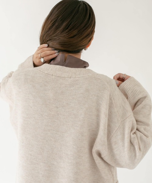 KBF（ケイビーエフ）の「スリットハイネックカットソー（Tシャツ/カットソー・レディース・ブラウン/アイボリー/グリーン系その他・ONE）」の17枚目の写真