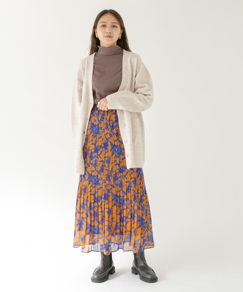 KBF（ケイビーエフ）の「スリットハイネックカットソー（Tシャツ/カットソー・レディース・ブラウン/アイボリー/グリーン系その他・ONE）」の7枚目の写真