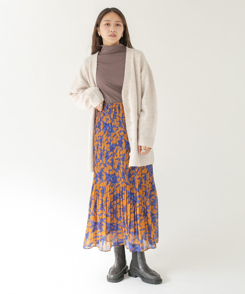 KBF（ケイビーエフ）の「スリットハイネックカットソー（Tシャツ/カットソー・レディース・ブラウン/アイボリー/グリーン系その他・ONE）」の22枚目の写真