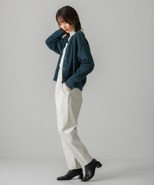 KBF（ケイビーエフ）の「スリットハイネックカットソー（Tシャツ/カットソー・レディース・ブラウン/アイボリー/グリーン系その他・ONE）」の13枚目の写真