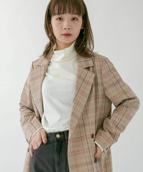 KBF（ケイビーエフ）の「スリットハイネックカットソー（Tシャツ/カットソー・レディース・ブラウン/アイボリー/グリーン系その他・ONE）」の16枚目の写真