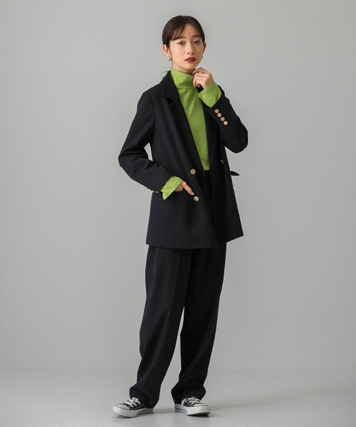 KBF（ケイビーエフ）の「スリットハイネックカットソー（Tシャツ/カットソー・レディース・ブラウン/アイボリー/グリーン系その他・ONE）」の14枚目の写真