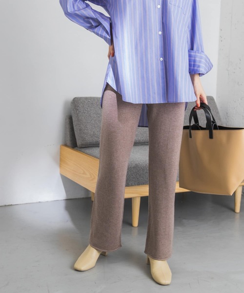URBAN RESEARCH（アーバンリサーチ）の「ニットパンツ（その他パンツ・レディース・チャコールグレー/グレー系その他・FREE）」の4枚目の写真