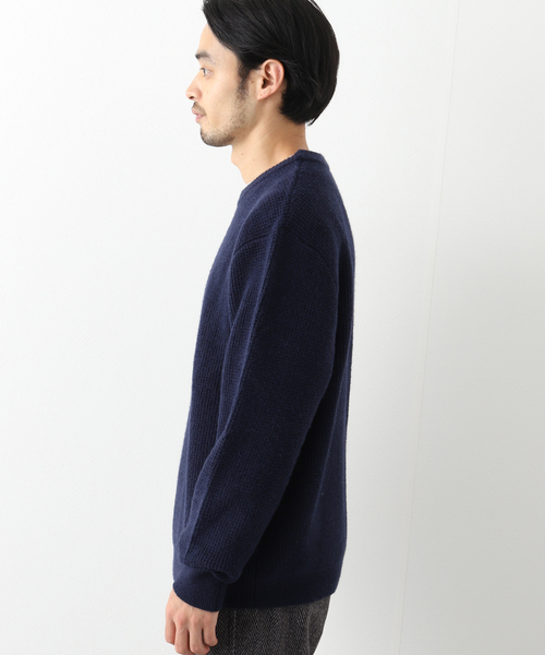 B.C STOCK（ベーセーストック）の「タックガラ クルーニット（ニット/セーター・メンズ・ベージュ/ネイビー/ボルドー・MEDIUM/LARGE）」の18枚目の写真