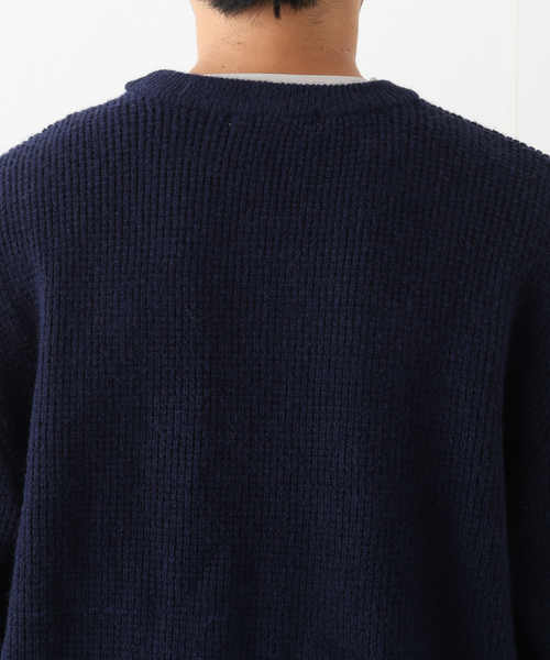 B.C STOCK（ベーセーストック）の「タックガラ クルーニット（ニット/セーター・メンズ・ベージュ/ネイビー/ボルドー・MEDIUM/LARGE）」の15枚目の写真