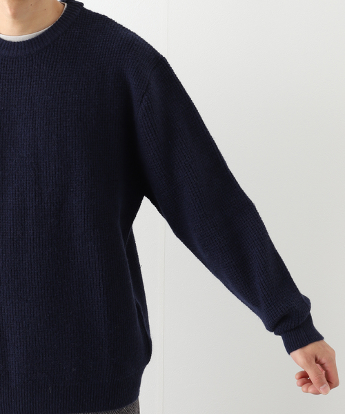 B.C STOCK（ベーセーストック）の「タックガラ クルーニット（ニット/セーター・メンズ・ベージュ/ネイビー/ボルドー・MEDIUM/LARGE）」の14枚目の写真