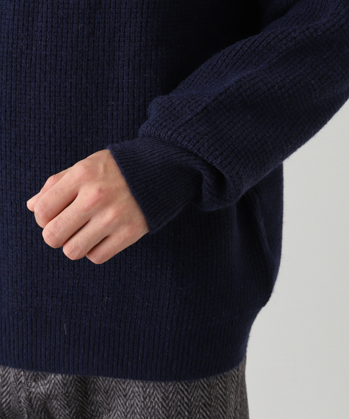 B.C STOCK（ベーセーストック）の「タックガラ クルーニット（ニット/セーター・メンズ・ベージュ/ネイビー/ボルドー・MEDIUM/LARGE）」の13枚目の写真