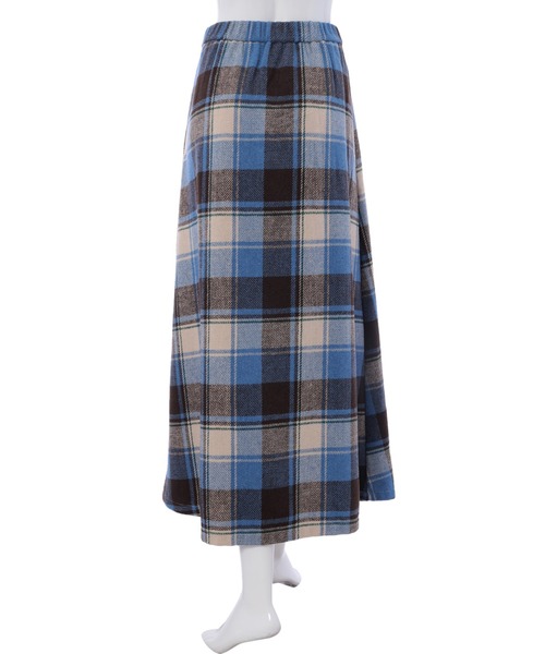 fifth(フィフス)の「【低身長向けサイズあり】チェック柄フレアロングスカート(スカート・レディース・ブラック/ブルー/グリーン/イエロー/グレー/ブラウン・MEDIUM/SMALL)」の11枚目の写真