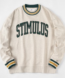 make a ray! | ビッグシルエット リブライン カレッジロゴ スウェット/トレーナー(スウェット)