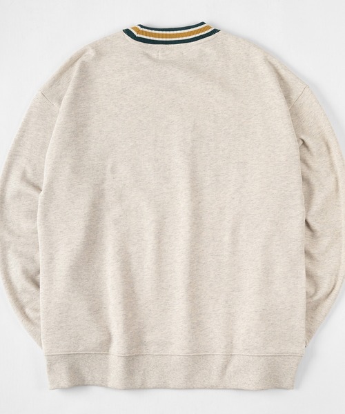 make a ray!(メイク ア レイ!)の「ビッグシルエット リブライン カレッジロゴ スウェット/トレーナー(スウェット・レディース・グレー/ホワイト系その他/グレー系その他/ホワイト系その他2・M/L)」の5枚目の写真