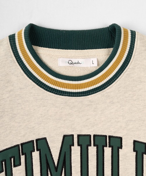 make a ray!(メイク ア レイ!)の「ビッグシルエット リブライン カレッジロゴ スウェット/トレーナー(スウェット・レディース・グレー/ホワイト系その他/グレー系その他/ホワイト系その他2・M/L)」の7枚目の写真