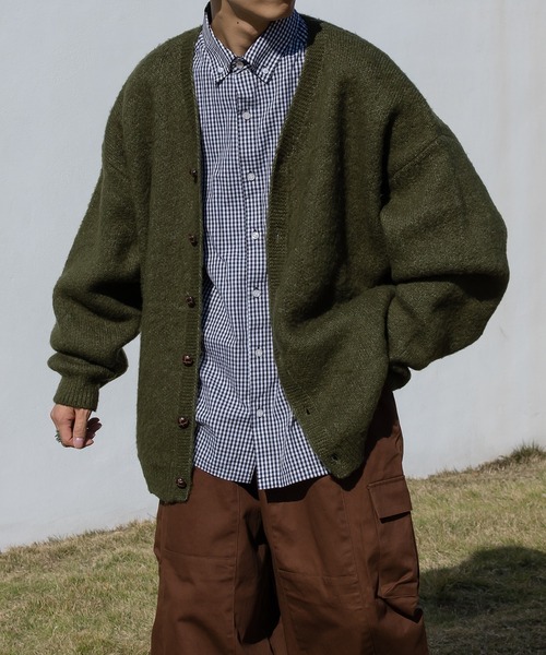 kutir（クティール）の「アソート起毛カーディガン（カーディガン/ボレロ・メンズ・レオパード/オレンジ/イエロー/カーキ/ダークパープル・MEDIUM/LARGE）」の18枚目の写真