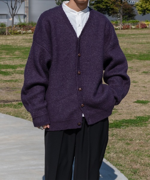 kutir（クティール）の「アソート起毛カーディガン（カーディガン/ボレロ・メンズ・レオパード/オレンジ/イエロー/カーキ/ダークパープル・MEDIUM/LARGE）」の13枚目の写真