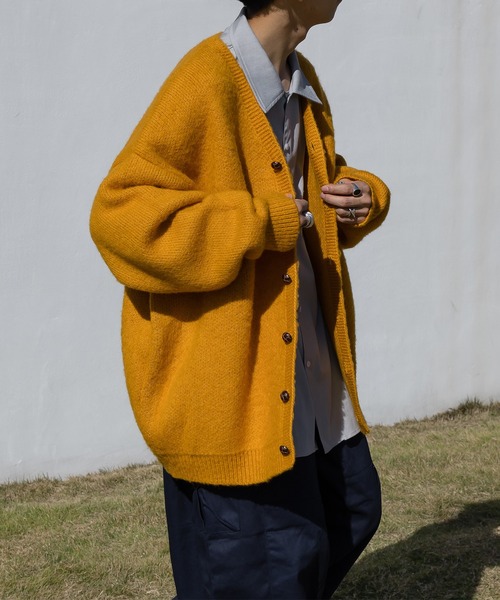 kutir（クティール）の「アソート起毛カーディガン（カーディガン/ボレロ・メンズ・レオパード/オレンジ/イエロー/カーキ/ダークパープル・MEDIUM/LARGE）」の9枚目の写真