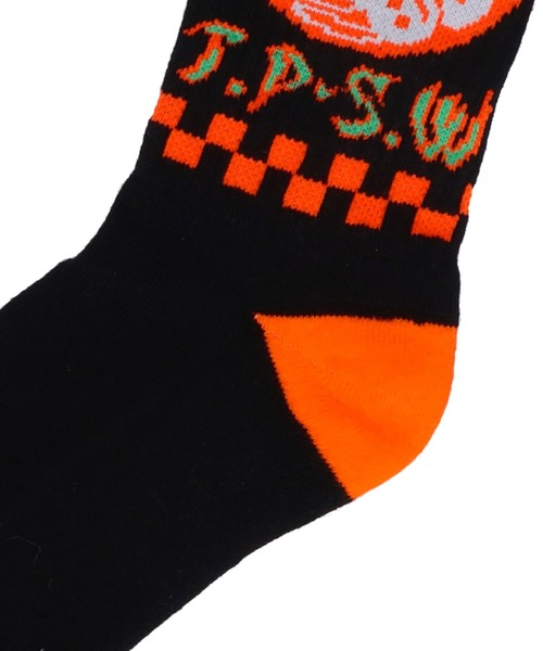 X-girl（エックスガール）の「YIN YANG BUNNY RIB SOCKS（ソックス/靴下・レディース・ホワイト/ブラック・ONE SIZE）」の4枚目の写真