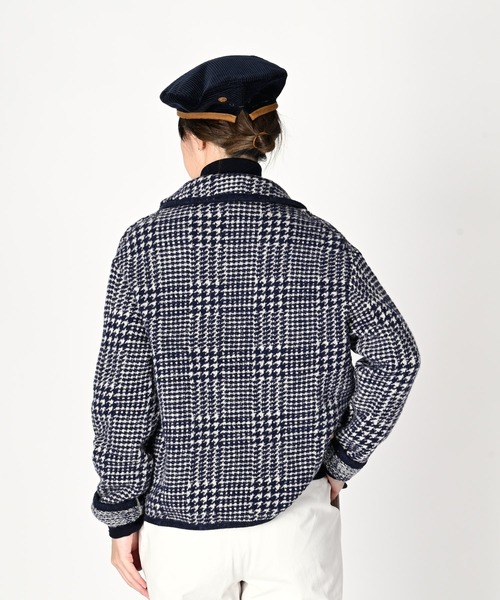 45R(フォーティファイブアール)の「シェットランドニットの908チロリアンジャケット(テーラードジャケット・レディース・カーキ/ネイビー・SMALL)」の7枚目の写真