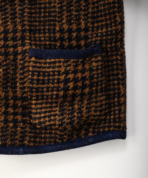 45R(フォーティファイブアール)の「シェットランドニットの908チロリアンジャケット(テーラードジャケット・レディース・カーキ/ネイビー・SMALL)」の20枚目の写真