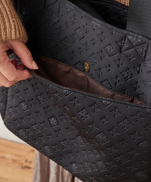 Daily russet（デイリー ラシット）の「モノグラムネオプレントートバッグ（トートバッグ・レディース・ブラック/グレー/オリーブ・FREE）」の6枚目の写真