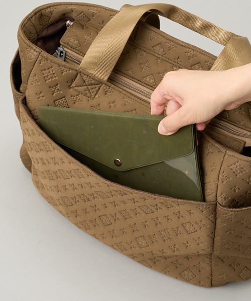 Daily russet（デイリー ラシット）の「モノグラムネオプレントートバッグ（トートバッグ・レディース・ブラック/グレー/オリーブ・FREE）」の4枚目の写真