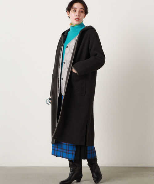 NOLLEY’S(ノーリーズ)の「◇【WEB限定】T/Rカットメルトンコート(その他アウター・レディース・チャコールグレー/ベージュ/ブラウン・FREE)」の21枚目の写真