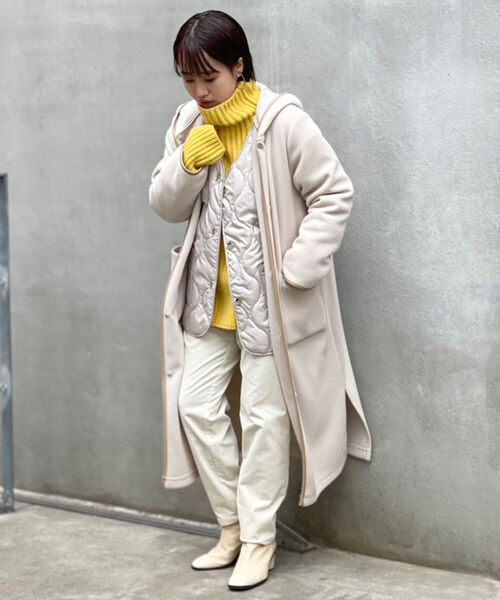 NOLLEY’S(ノーリーズ)の「◇【WEB限定】T/Rカットメルトンコート(その他アウター・レディース・チャコールグレー/ベージュ/ブラウン・FREE)」の17枚目の写真