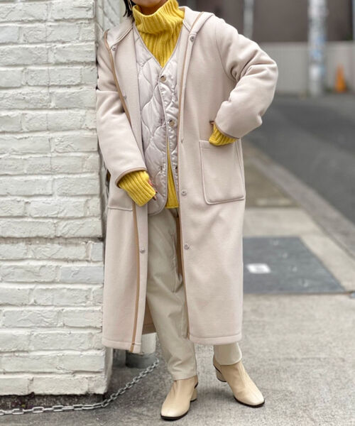 NOLLEY’S(ノーリーズ)の「◇【WEB限定】T/Rカットメルトンコート(その他アウター・レディース・チャコールグレー/ベージュ/ブラウン・FREE)」の16枚目の写真