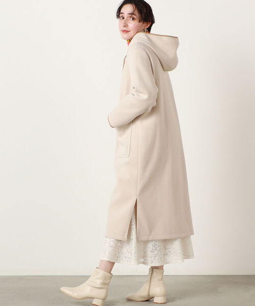 NOLLEY’S(ノーリーズ)の「◇【WEB限定】T/Rカットメルトンコート(その他アウター・レディース・チャコールグレー/ベージュ/ブラウン・FREE)」の13枚目の写真