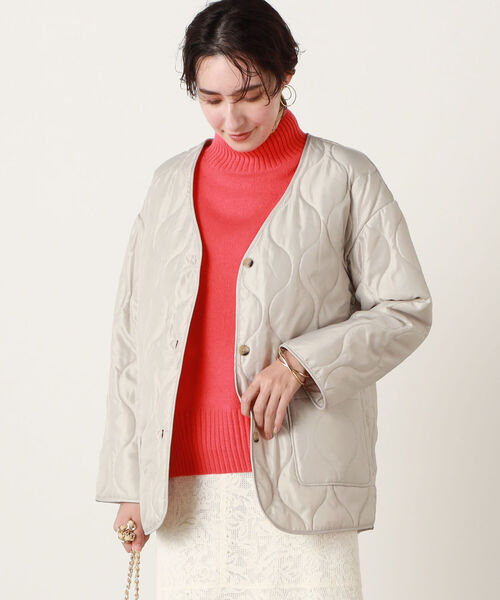 NOLLEY’S(ノーリーズ)の「◇【WEB限定】T/Rカットメルトンコート(その他アウター・レディース・チャコールグレー/ベージュ/ブラウン・FREE)」の11枚目の写真