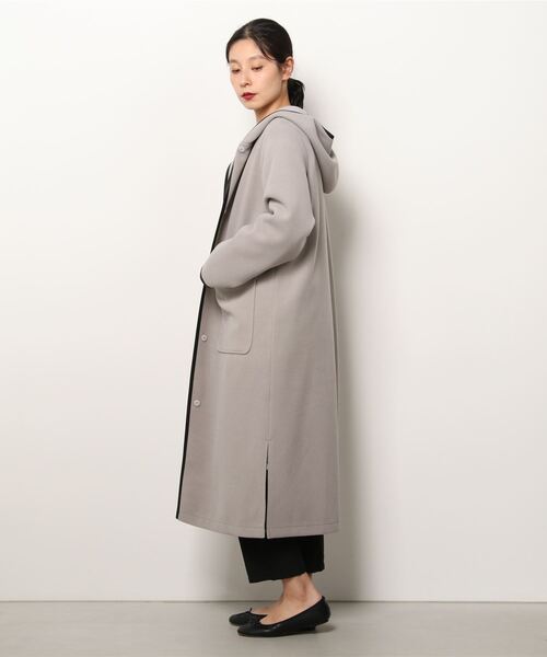 NOLLEY’S(ノーリーズ)の「◇【WEB限定】T/Rカットメルトンコート(その他アウター・レディース・チャコールグレー/ベージュ/ブラウン・FREE)」の8枚目の写真