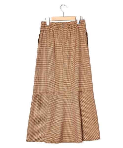 w closet（ダブルクローゼット）の「ツイードチェックマーメイドスカート（スカート・レディース・グリーン/ボルドー・FREE）」の6枚目の写真