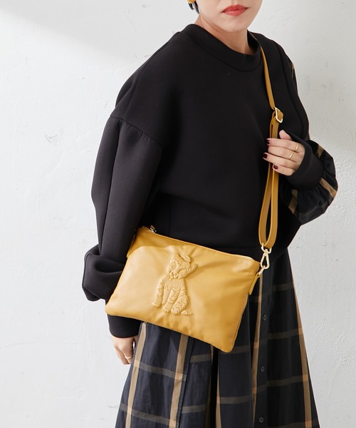 IO PELLE（イオペレ）の「【IOPELLE（イオペレ）】別注トラショルダーバッグ（ショルダーバッグ・レディース・ネイビー/マスタード・FREE）」の12枚目の写真