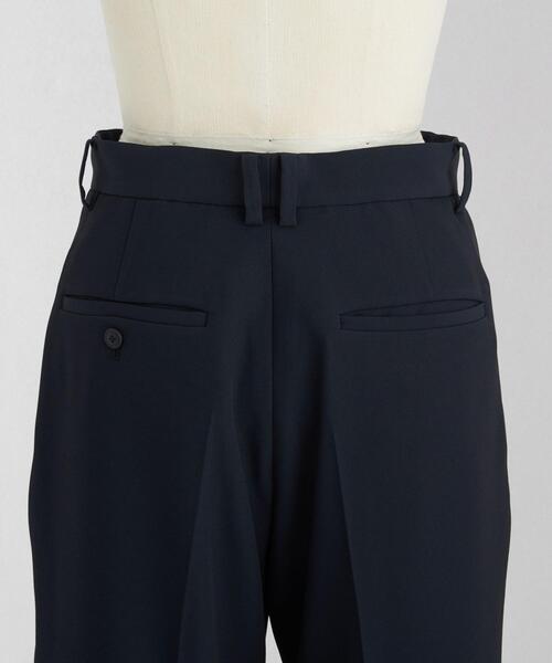 LOEFF ロエフ　テーパード スラックス ネイビー UNITEDARROWS LOEFF（ロエフ）の「＜LOEFF（ロエフ）＞TA/PL ダブルクロス