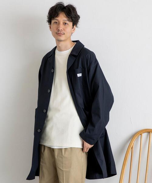 coen（コーエン）の「C.H.Wショップコート（ステンカラーコート・メンズ・ネイビー/コバルトブルー/マスタード・SMALL/MEDIUM/LARGE/X-LARGE）」の14枚目の写真