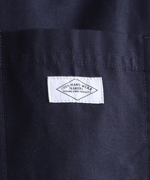 coen（コーエン）の「C.H.Wショップコート（ステンカラーコート・メンズ・ネイビー/コバルトブルー/マスタード・SMALL/MEDIUM/LARGE/X-LARGE）」の5枚目の写真