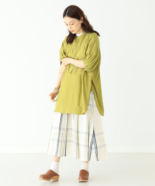 BEAMS BOY（ビームスボーイ）の「BEAMS BOY / サテン ユーロ ヴィンテージ ショートスリーブ シャツ（シャツ/ブラウス・レディース・ライラック/イエロー系その他・ONE SIZE）」の14枚目の写真