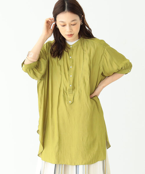 BEAMS BOY（ビームスボーイ）の「BEAMS BOY / サテン ユーロ ヴィンテージ ショートスリーブ シャツ（シャツ/ブラウス・レディース・ライラック/イエロー系その他・ONE SIZE）」の15枚目の写真