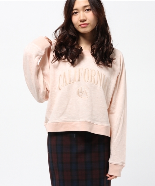 Kastane（カスタネ）の「【Kastane】CA刺繍裏毛プルオーバー（Tシャツ/カットソー・レディース・オフホワイト/ベビーピンク/グレー/ネイビー・FREE）」の5枚目の写真