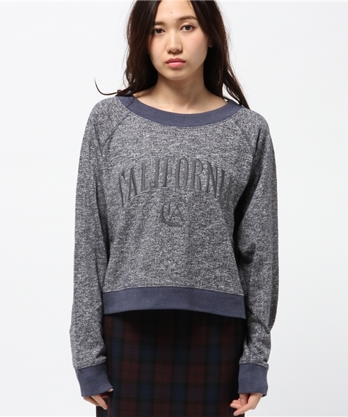 Kastane（カスタネ）の「【Kastane】CA刺繍裏毛プルオーバー（Tシャツ/カットソー・レディース・オフホワイト/ベビーピンク/グレー/ネイビー・FREE）」の9枚目の写真