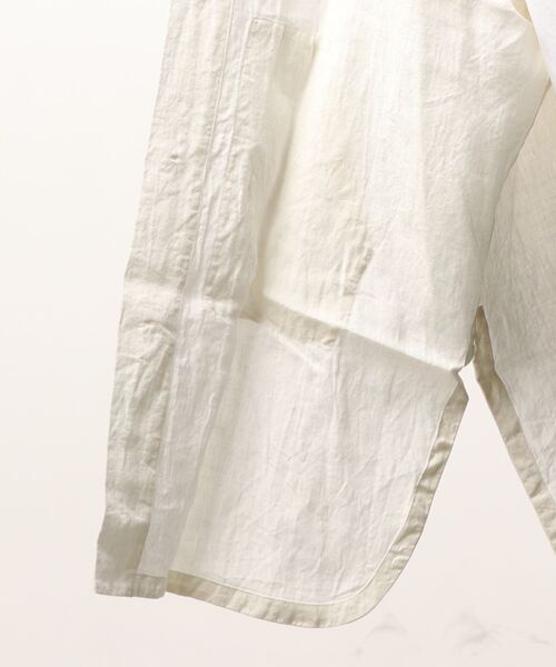 note et silence （ノートエシロンス）の「【 AMB100貨 】UNIV スタンドカラーポンチョジャケット（テーラードジャケット・レディース・ホワイト・SMALL/X-LARGE）」の21枚目の写真