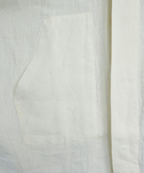 note et silence （ノートエシロンス）の「【 AMB100貨 】UNIV スタンドカラーポンチョジャケット（テーラードジャケット・レディース・ホワイト・SMALL/X-LARGE）」の18枚目の写真