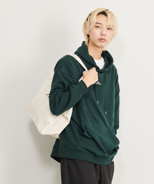 FILA（フィラ）の「【FILA/フィラ】筆記体ロゴ刺繍 キャンバス トートバッグ ショルダーバッグ 大容量 25L（トートバッグ・レディース・ブラック/ベージュ/オフホワイト/オリーブ・FREE）」の19枚目の写真