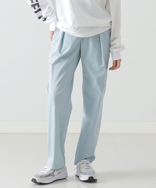 BEAMS LIGHTS（ビームスライツ）の「BEAMS LIGHTS / パルパー テーパード パンツ（その他パンツ・レディース・ブラック/サックスブルー/イエロー系その他5・38/36）」の2枚目の写真