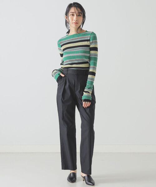 BEAMS LIGHTS（ビームスライツ）の「BEAMS LIGHTS / パルパー テーパード パンツ（その他パンツ・レディース・ブラック/サックスブルー/イエロー系その他5・38/36）」の9枚目の写真