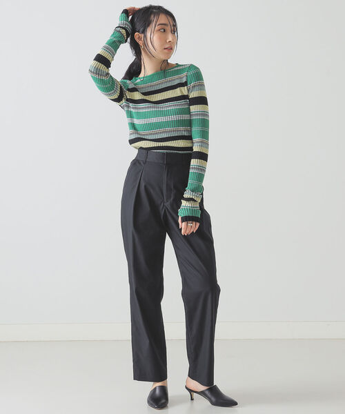 BEAMS LIGHTS（ビームスライツ）の「BEAMS LIGHTS / パルパー テーパード パンツ（その他パンツ・レディース・ブラック/サックスブルー/イエロー系その他5・38/36）」の10枚目の写真