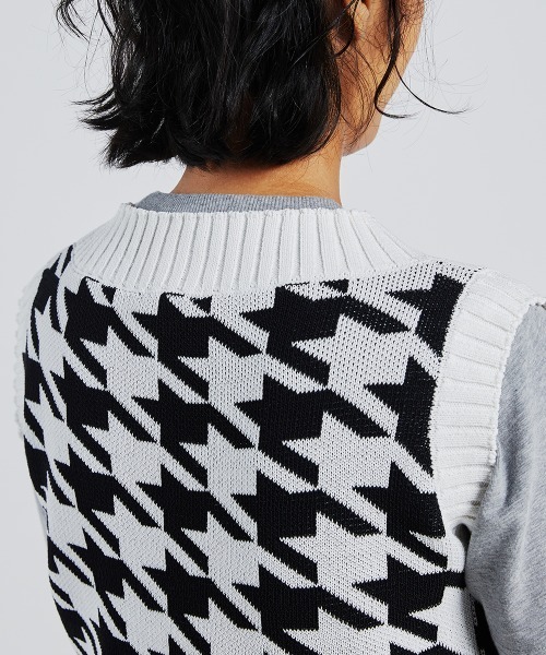 DOUBLE STANDARD CLOTHING(ダブルスタンダードクロージング)の「千鳥格子ショート丈ベスト(ベスト・レディース・その他1/その他2・FREE)」の8枚目の写真
