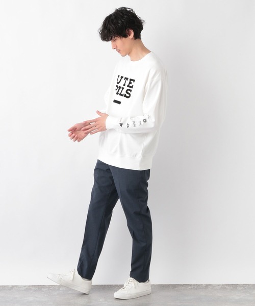 お値下げ！　フレームワーク　haruさんコラボ　ロゴスウェット GLOBAL WORK トレーナー スウェット ライトクッションクルー