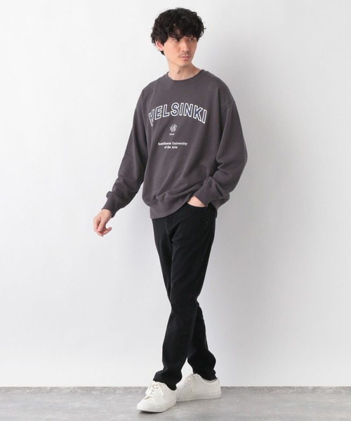 GLOBAL WORK(グローバルワーク)の「ハヤクカワクロゴスウェット/265340(スウェット・メンズ・ホワイト/ダークグレー/ミント・SMALL/MEDIUM/LARGE)」の12枚目の写真