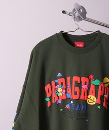 Paragraph | 【Paragraph NO.43】ハッピー ロゴ プリント スウェット プルオーバー(ES)(スウェット)