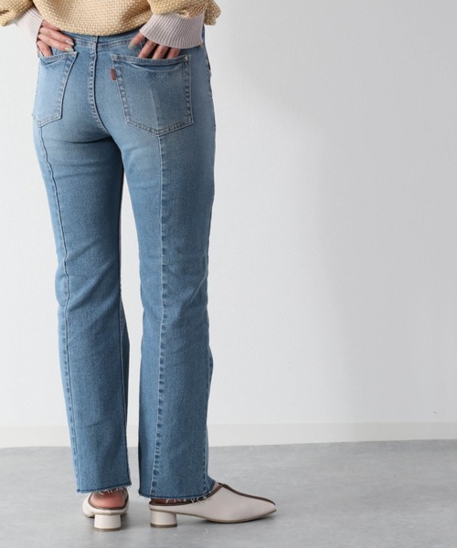 cepo（セポ）の「ビューティーフレアーデニムパンツ　アンクル丈（デニムパンツ・レディース・ブルー系2/ブルー系3/ブラック/ネイビー・S/M/L）」の15枚目の写真